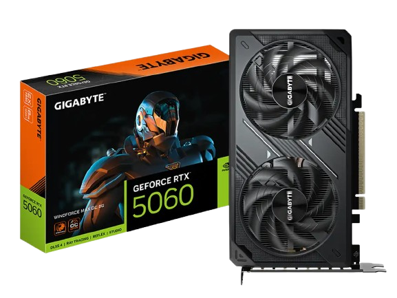 TARJETA DE VIDEO RTX 5060 8GB GIGABYTE WINDFORCE MAX GDDR7 OC