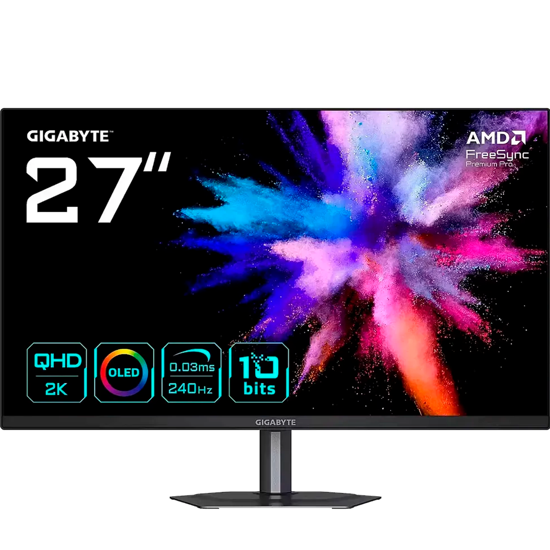 MONITOR GAMING GIGABYTE OLED GO27Q24G 2K QHD 240HZ 0.03MS