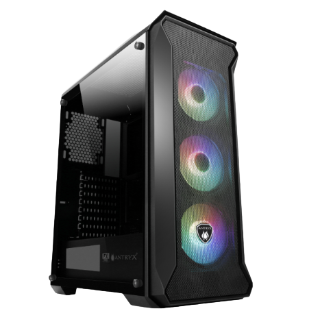 CASE GAMER, ANTRYX, FX CHROME SENTRY PLUS FAN X4 ATX MESH SIN FUENTE BLA
