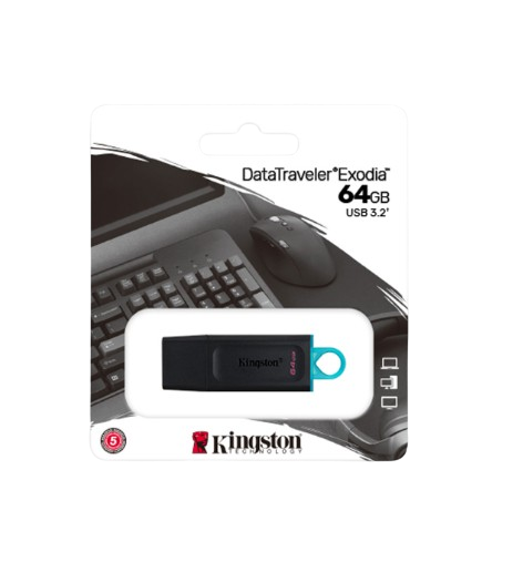 USB, KINGSTON, 64GB 3.2 