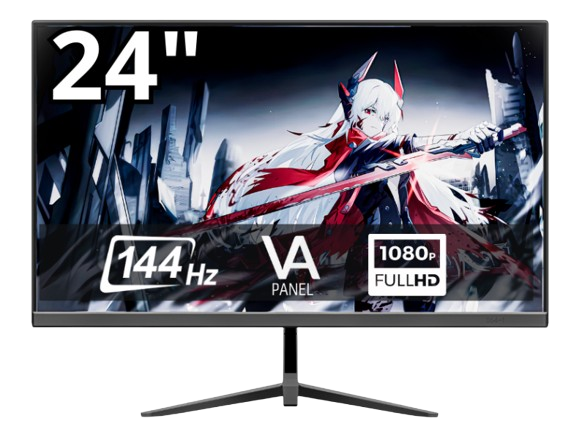 MONITOR GAMER HALION HS2405FC CURVO 24P FHD 144HZ