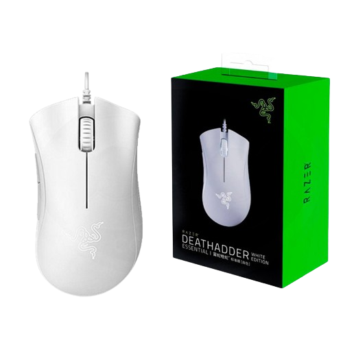 MOUSE GAMER, RAZER, DEATHADDER ESSENTIAL 6400 DPI  WHITE 