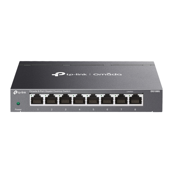 SWITCH, TP LINK, DS108G OMADA 8 PORT GIGABIT DESKTOP