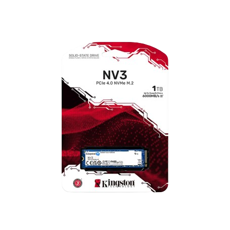 SSD, KINGSTON, 1000GB NV3 NVMe PCIe 4.0
