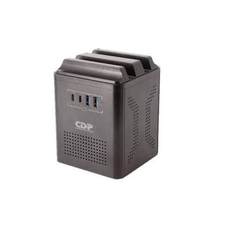 ESTABILIZADOR CDP RUAVR1004I, 1000VA/500W 4 TOMAS, 2 USB-A/ 2 USB C