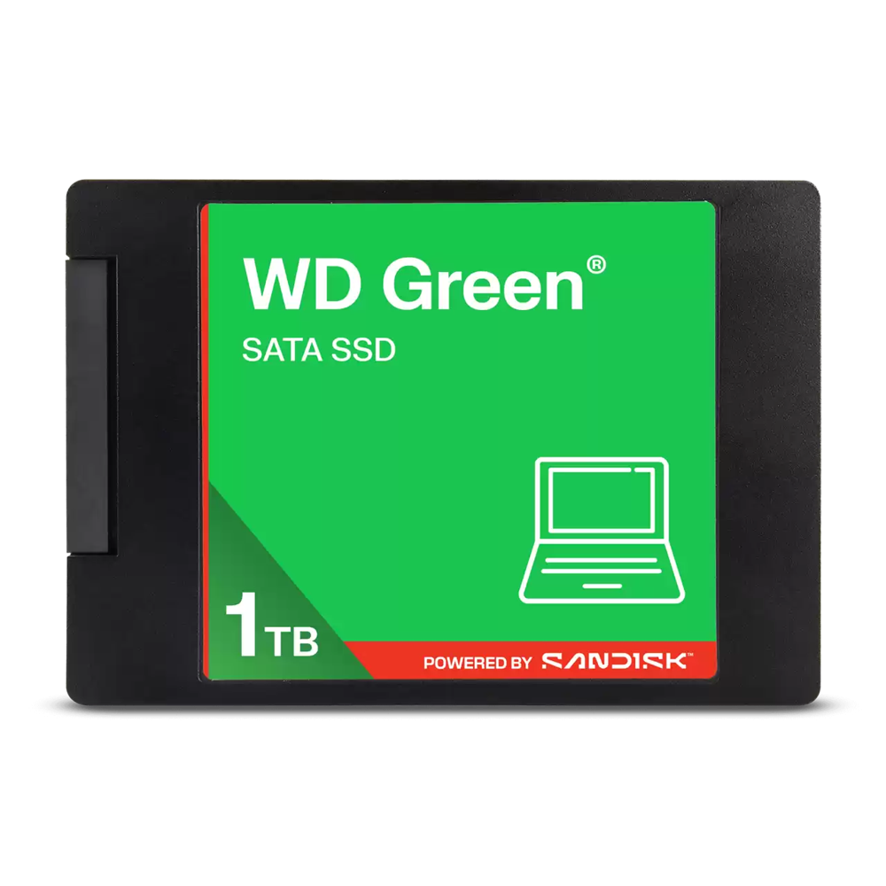 SSD, WESTER DIGITAL, GREEN, SATA 1TB 500MB/S