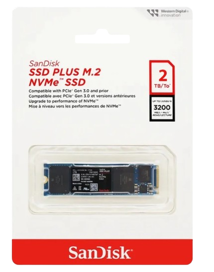 SSD SANDISK PLUS M.2 2TB PCI 3.0