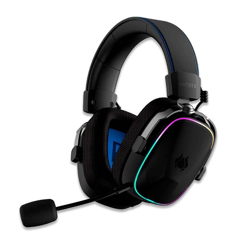 AUDIFONO GAMER ANTRYX APOLO 500 TRIX RGB BLACK WIFI BT