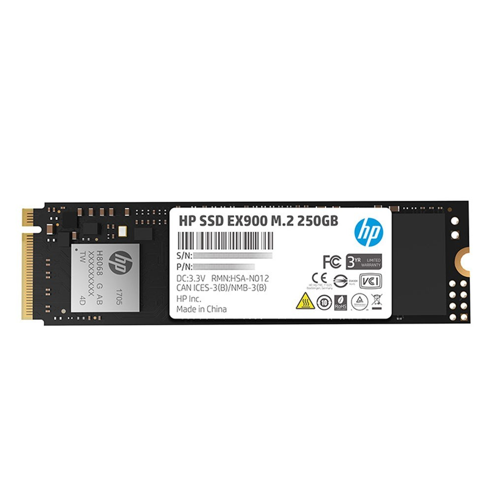 SSD HP 250GB EX900 M.2 NVME	